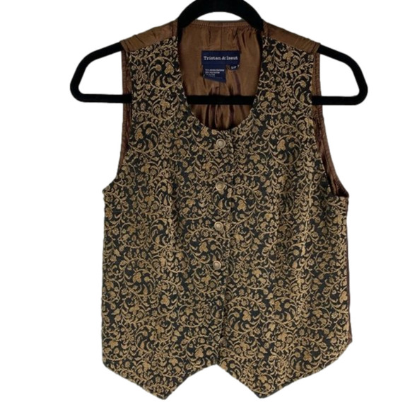 TRISTAN & Iseut Damask Vest size Small - Picture 1 of 7